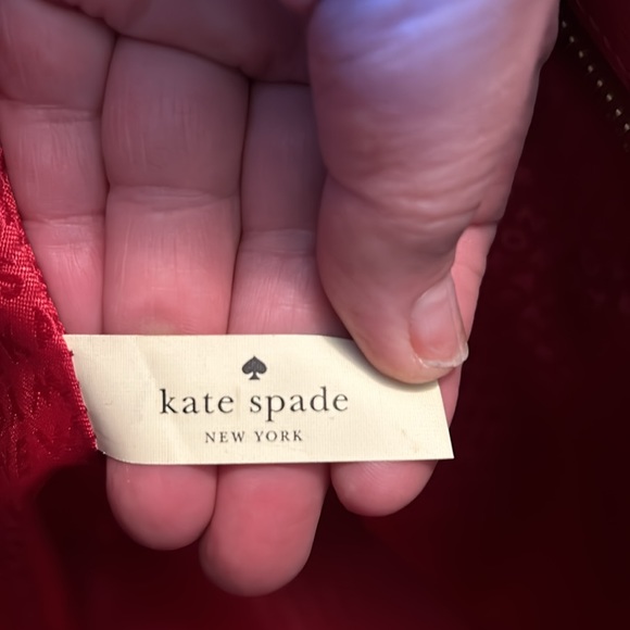 Red leather, Kate Spade tote - Picture 10 of 10